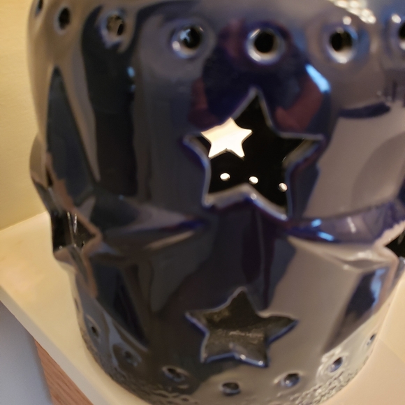 RUSTIC STAR CERAMIC CANDLE HOLDER - Picture 2 of 8